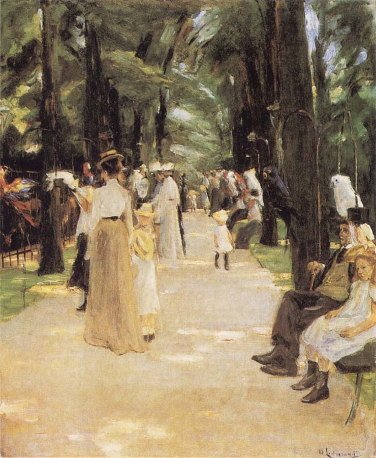 Max Liebermann The Parrot Walk at Amsterdam Zoo